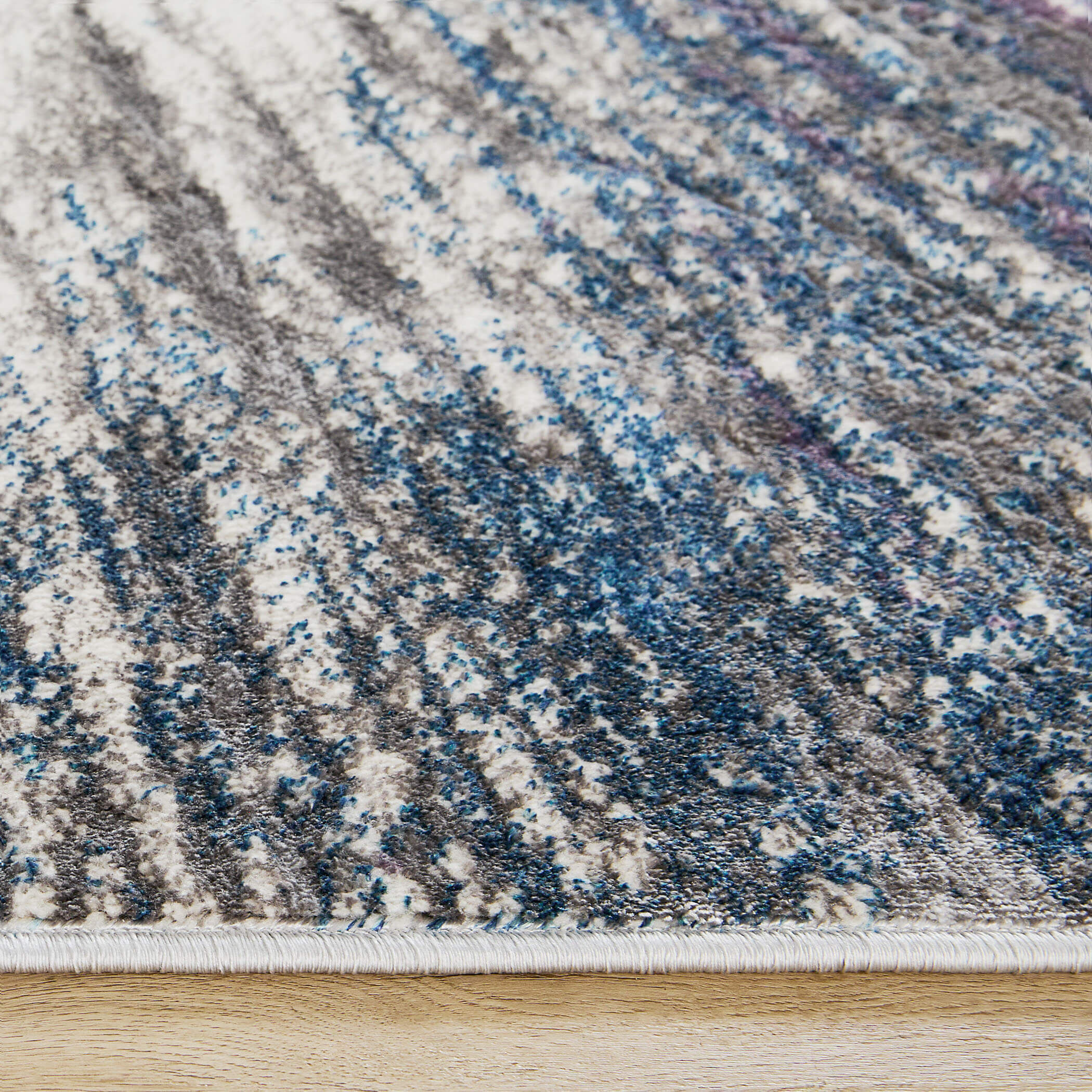 Darica 90 X 63 inch Blue Rug in 5 x 7