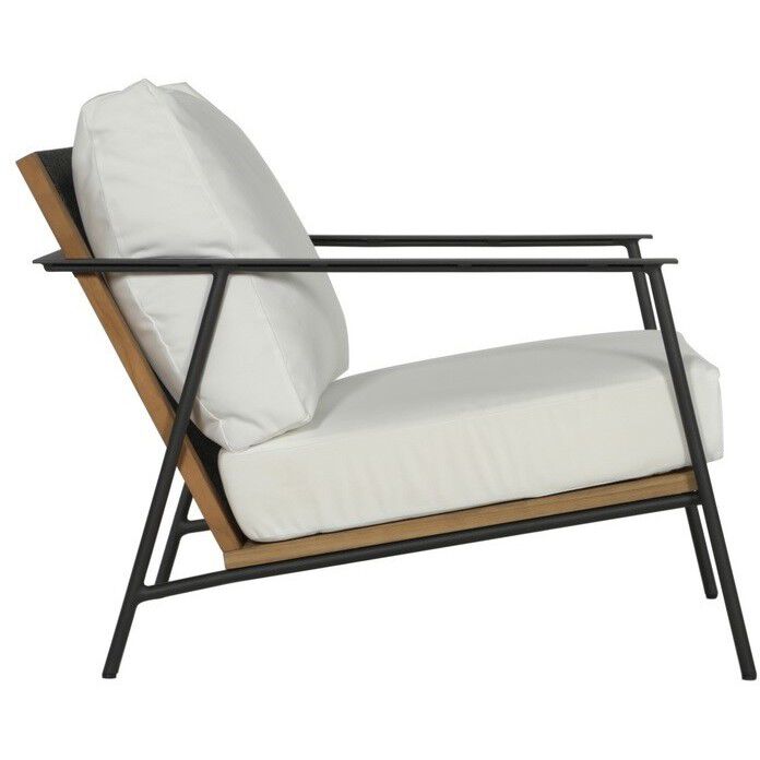 Milan Stinson White Outdoor Armchair