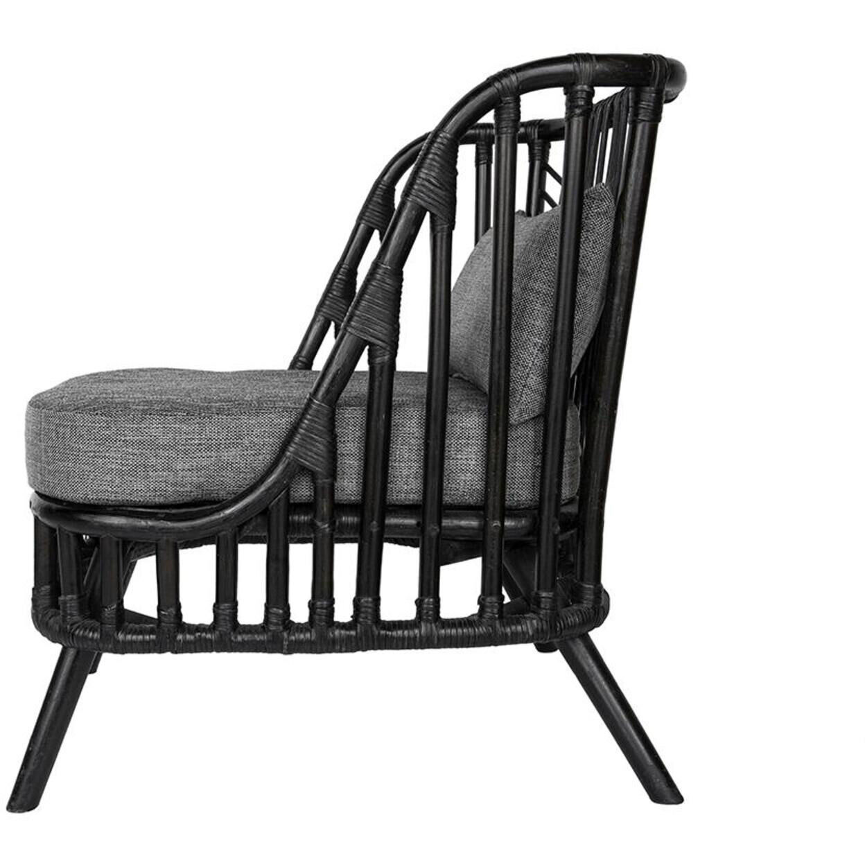 Pagar Natural and Grey Chair, With Cushion