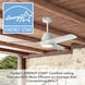 Aeronaut 52 inch Matte White Outdoor Ceiling Fan