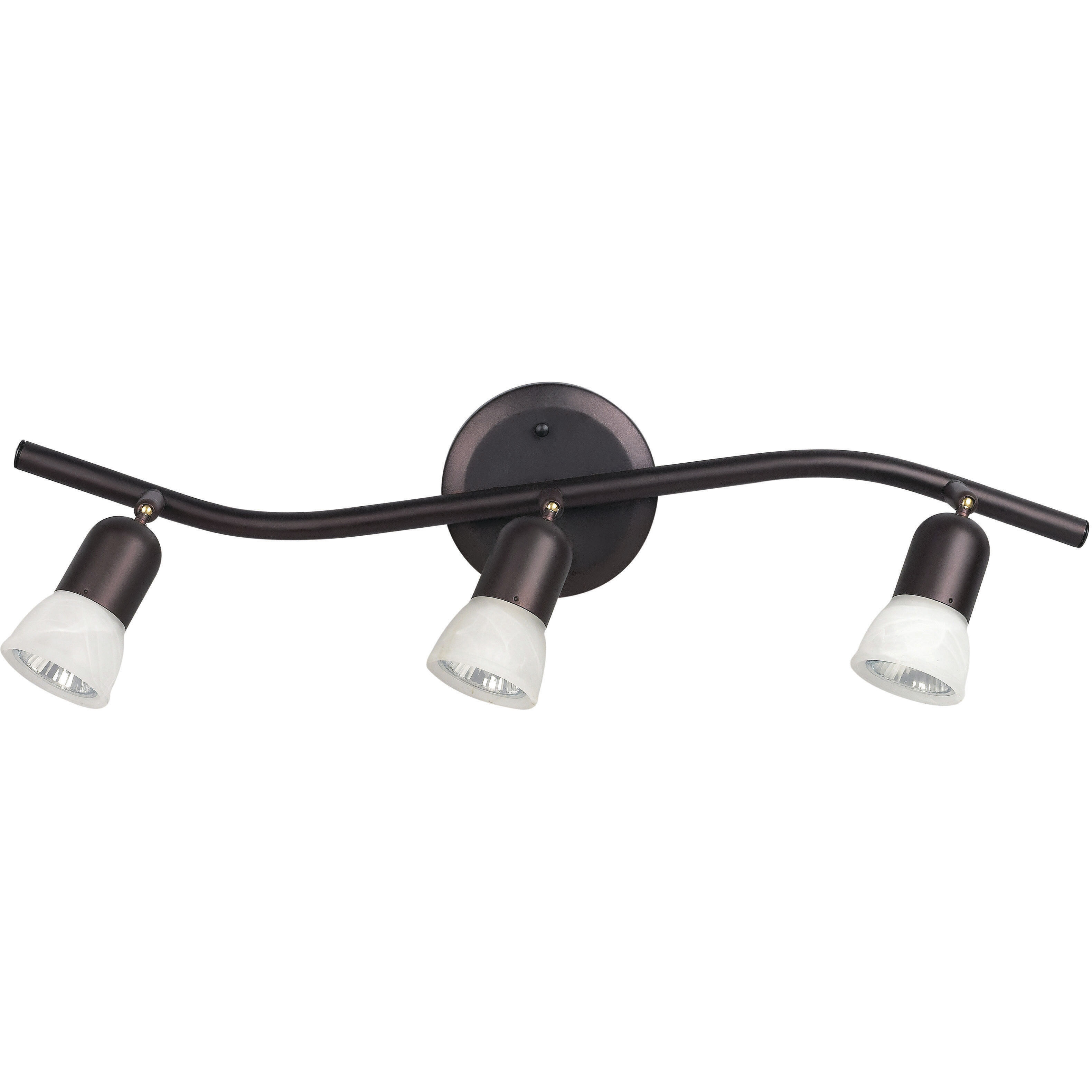 James Three Light Track in Brushed Pewter