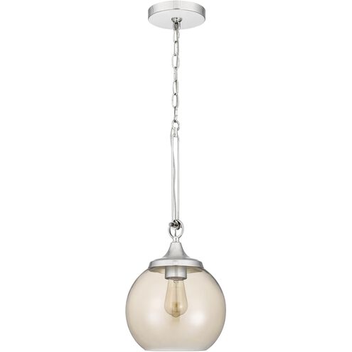 Rochelle 1 Light 8.5 inch Chrome Pendant Ceiling Light