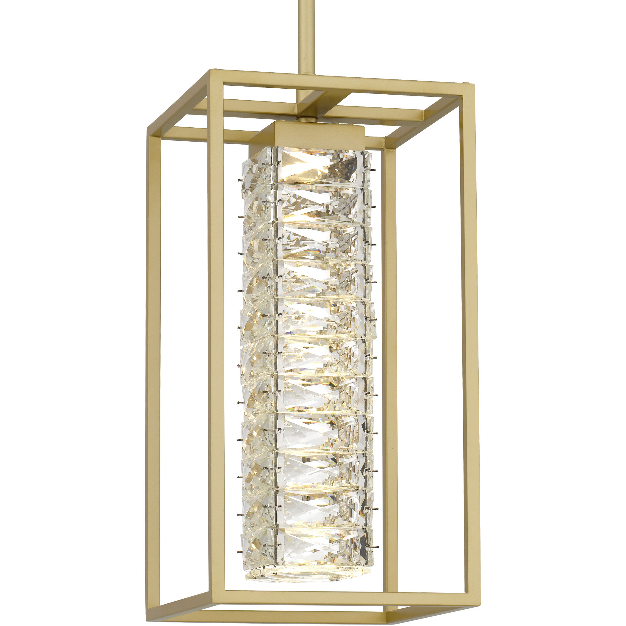 Dazzle LED 8 inch Soft Gold Mini Pendant Ceiling Light