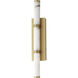 Aragon LED 5 inch White Alabaster and Gold ADA Wall Sconce Wall Light