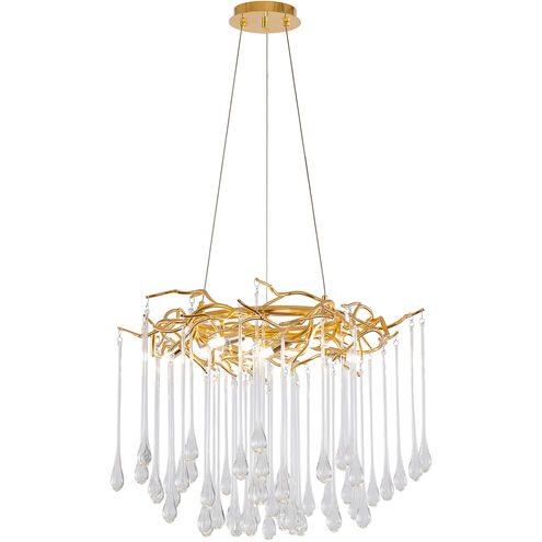 Canada 10 Light 24 inch Gold Chandelier Ceiling Light