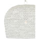Piero 1 Light 16 inch White Chandelier Ceiling Light, Small