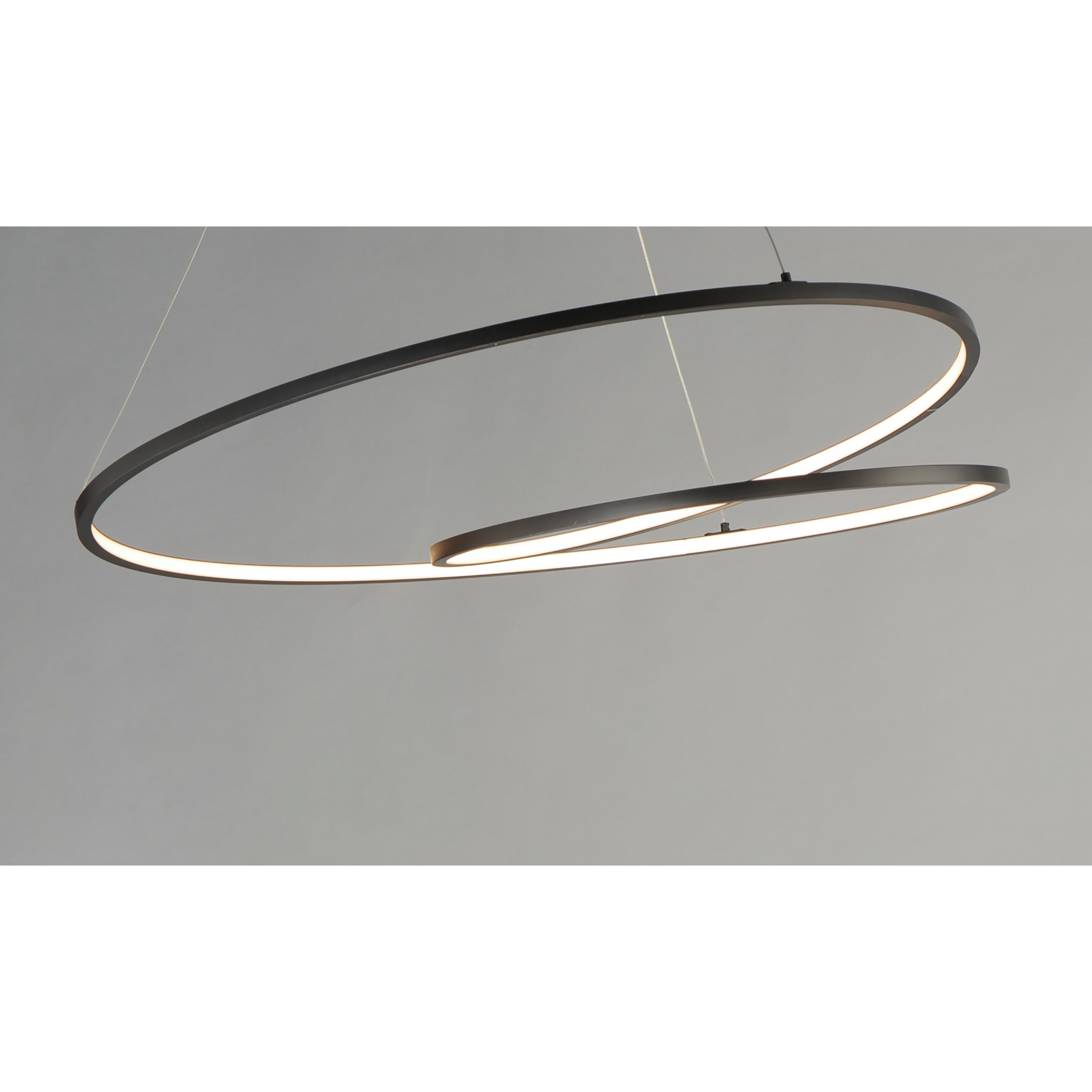 Cycle LED 24.5 inch Black Single Pendant Ceiling Light