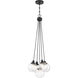 Neighborhood Que 5 Light 14.75 inch Flat Black Pendant Ceiling Light