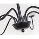 Eclipse 6 Light 37 inch Black Chandelier Ceiling Light