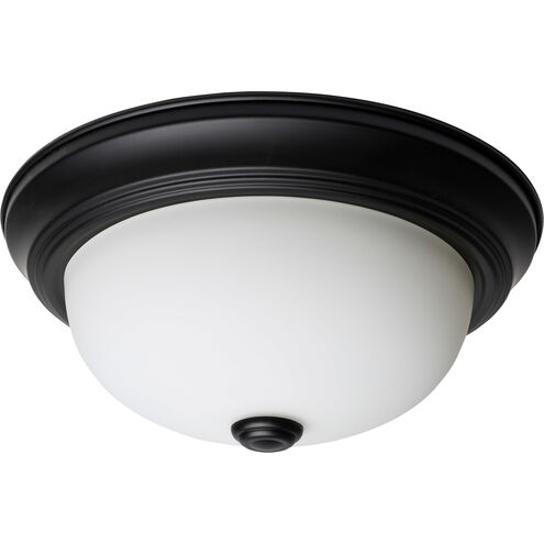 Brentwood 2 Light 11.38 inch Matte Black Flush Mount Ceiling Light