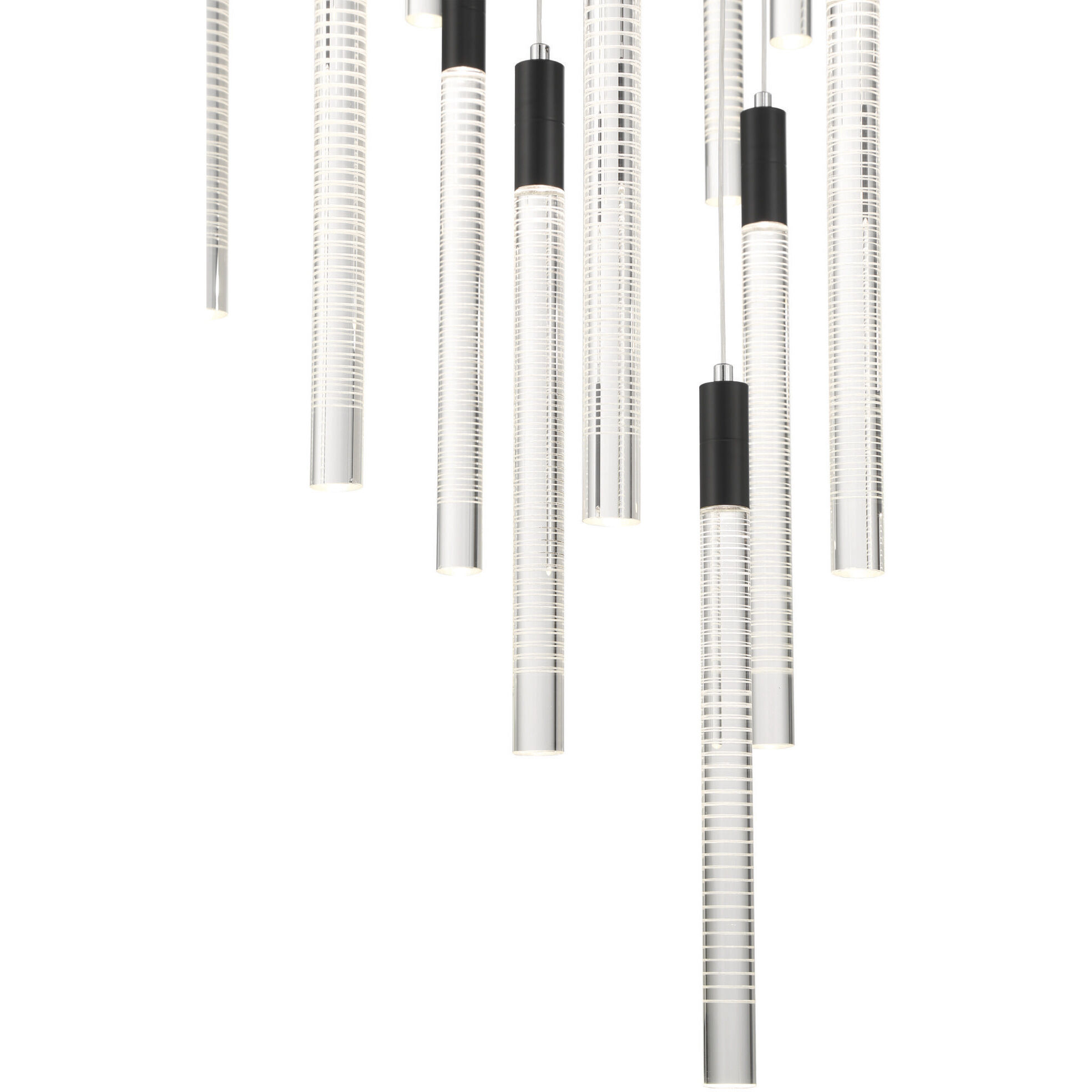 Celine LED 31.5 inch Black Chandelier Ceiling Light