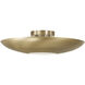 Gia 4 Light 22.5 inch Aged Brass Semi-Flush Mount Ceiling Light
