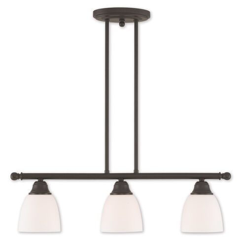 Somerville 3 Light 26 inch Bronze Linear Chandelier Ceiling Light