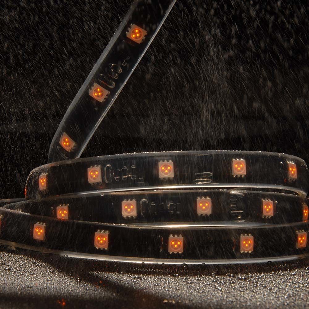 InvisiLED PRO LED 0.75 inch Black Outdoor LED Strip Lighting, Outdoor LED 24V Strip Light, WAC Lighting