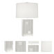 Blox 28.25 inch 150 watt White Wood Table Lamp Portable Light