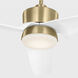 Colgin 56 inch Satin Brass with Matte White ABS Blades Ceiling Fan