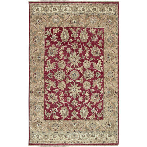 Timeless 36 X 24 inch Dark Red, Wheat, Olive Rug