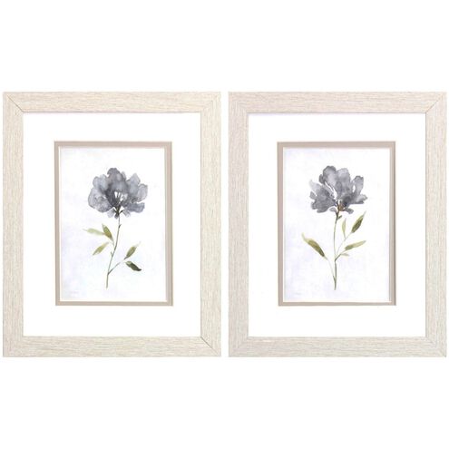 Florals Collection Gray Framed Art