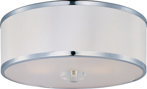 Metro 3 Light 16 inch Polished Chrome Flush Mount Ceiling Light