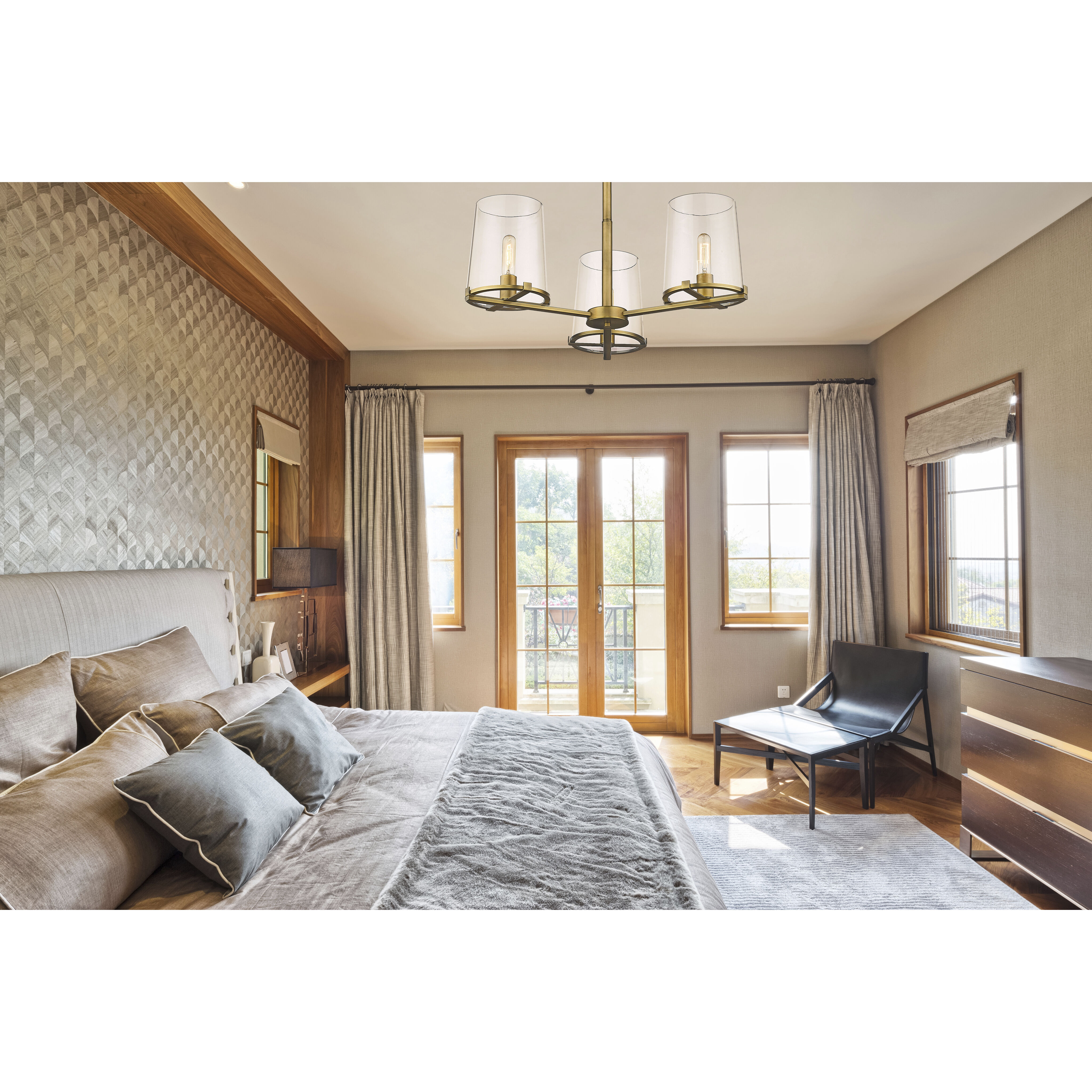 Z-Lite 3032-3RB Callista 3 Light 28 inch Rubbed Brass