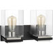 Crossroads 2 Light 14.13 inch Matte Black Bathroom Vanity Lights Wall Light