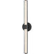Georgette LED 32.25 inch Black Vanity Light Wall Light
