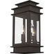 Princeton 2 Light 14 inch Bronze Outdoor Wall Lantern