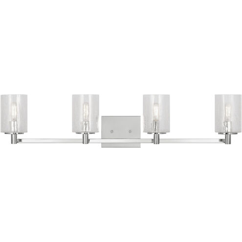 Parker 4 Light 35 inch Chrome Wall Bath Fixture Wall Light