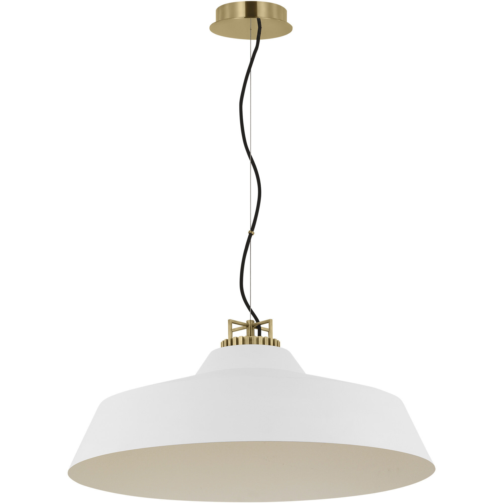 Sean Lavin Forge Line-Voltage Pendant Ceiling Light in Matte White