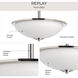Replay 3 Light 16.63 inch Polished Nickel Pendant Ceiling Light