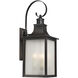 Monte Grande 3 Light 23.75 inch Slate Outdoor Post Lantern