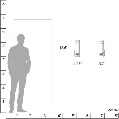 New Town 1 Light 4.25 inch White ADA Sconce Wall Light in Opal