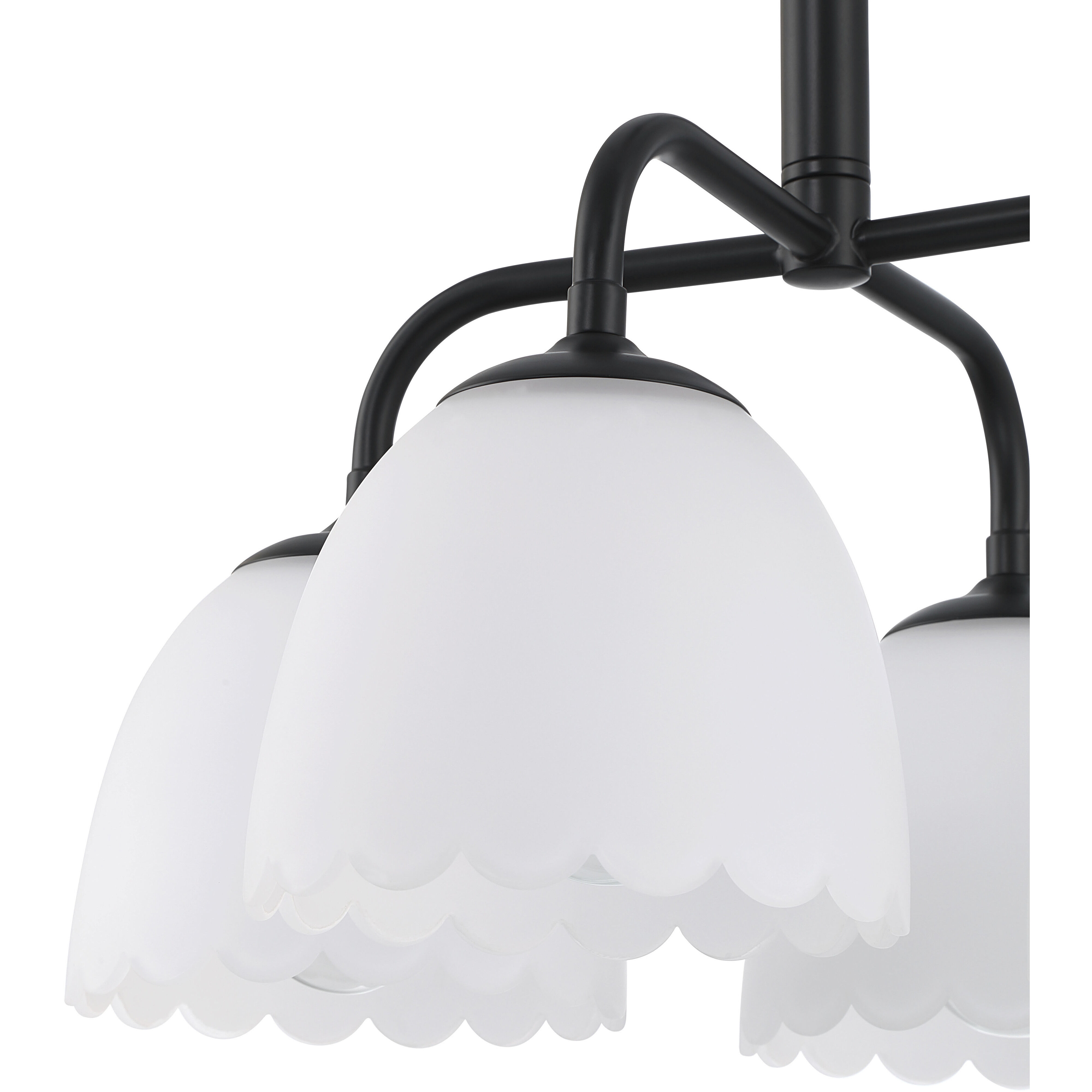Dorinda 4 Light 18 inch Matte Black Pendant Ceiling Light