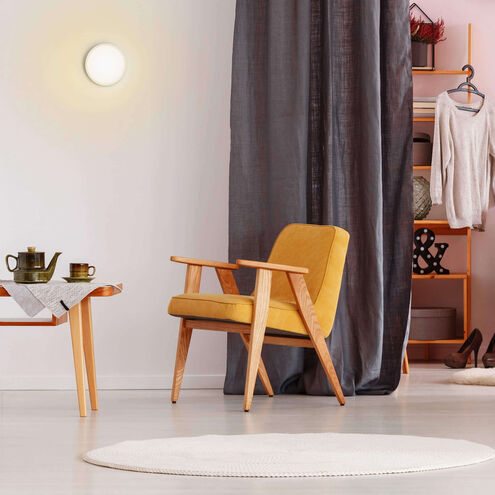 Delta Smart 1 Light 8 inch White Flushmount Ceiling Light, Indoor