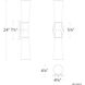 Locke LED 4.88 inch Brushed Nickel Bath Vanity & Wall Light, dweLED