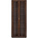 Kesden Pyramid Brown Curio Cabinet, Wooden with Glass