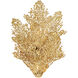 Evergold LED 8.25 inch India Gold with Vintage Brass Wall Sconce Wall Light