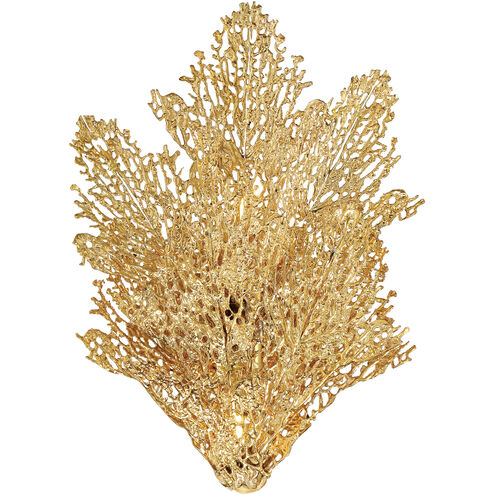 Evergold LED 8.25 inch India Gold with Vintage Brass Wall Sconce Wall Light