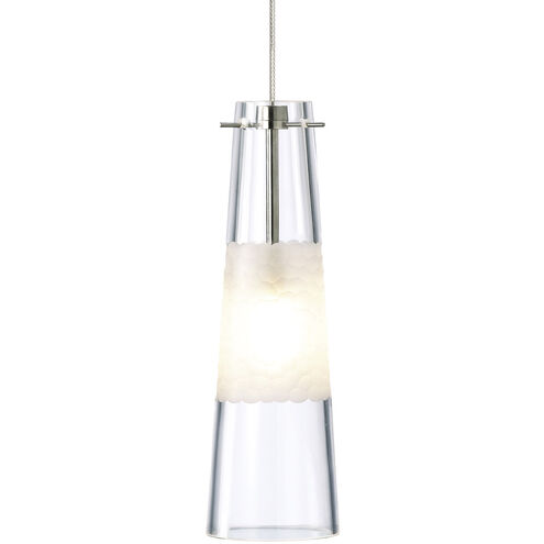 Sean Lavin Bonn 1 Light 120 Antique Bronze Low-Voltage Pendant Ceiling Light in Monopoint, LED 90 CRI 3000K, Clear Glass