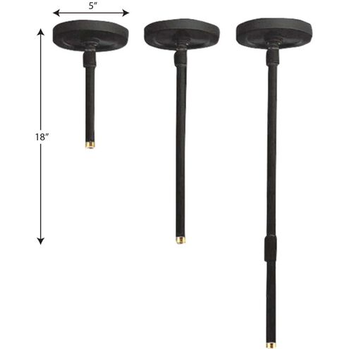 Aluminum Cylinder Black Outdoor Pendant Mounting Kit