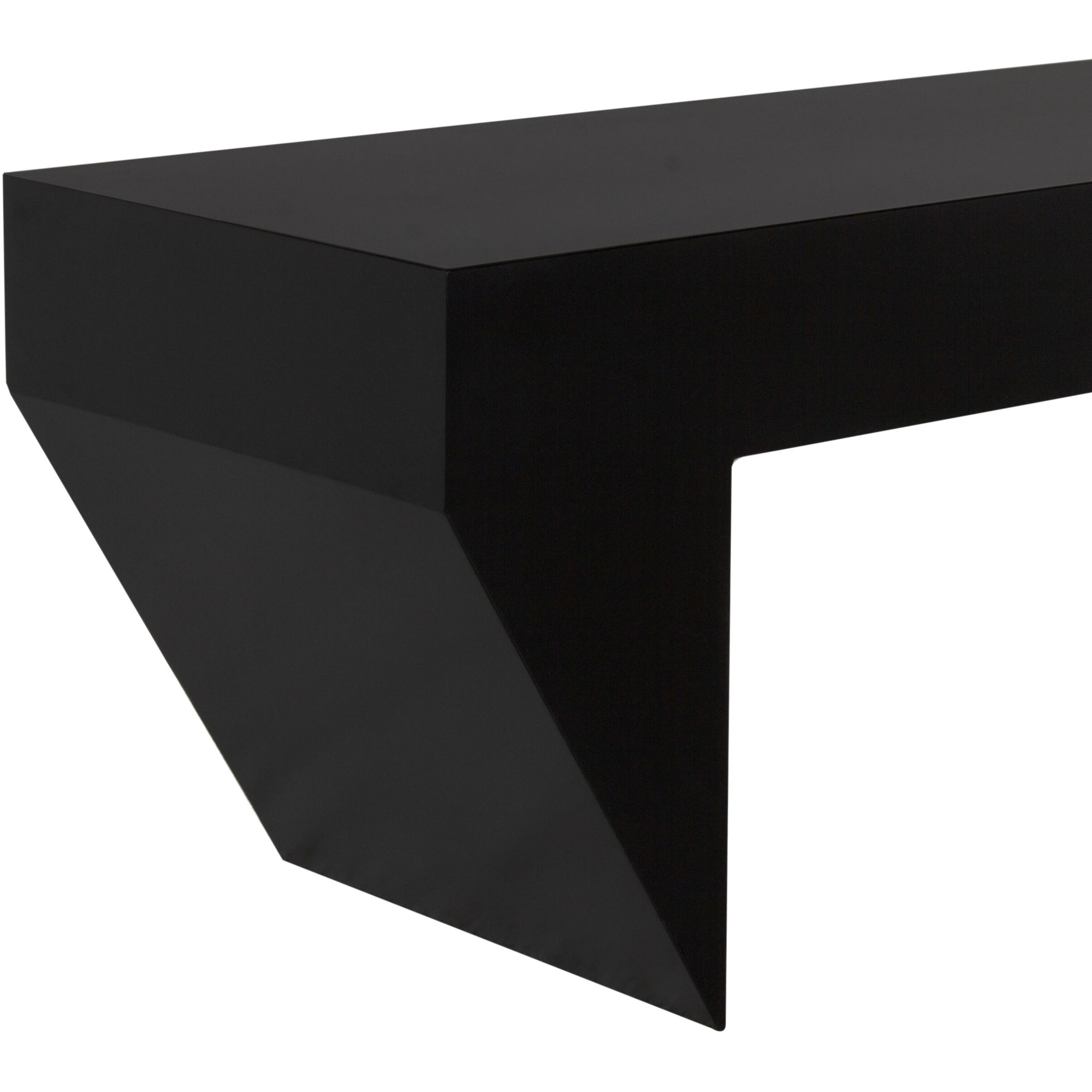 Leeroy 66 X 18 inch Matte Black Coffee Table/Bench