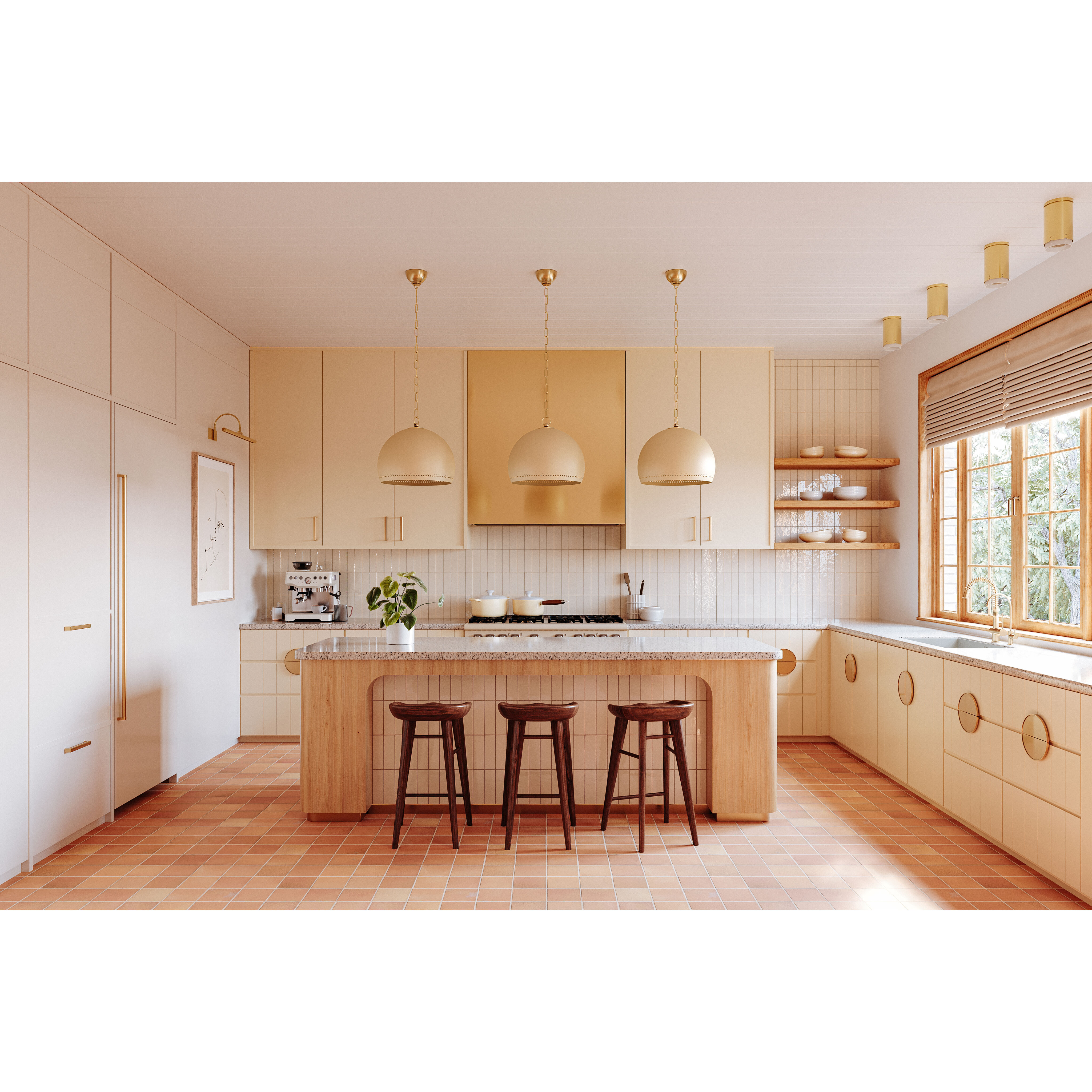 Etna 1 Light 17.75 inch Aged Brass/Soft Cream Pendant Ceiling Light