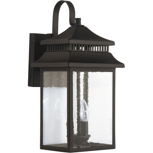 Crossbend 3 Light 20 inch Textured Black Outdoor Wall Mount in Textured Matte Black