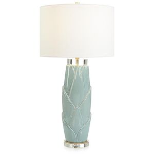 Lush Leaves 33 inch Green Table Lamp Portable Light