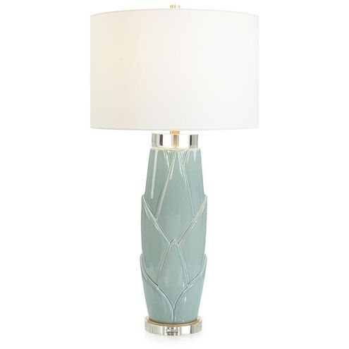 Lush Leaves 33 inch Green Table Lamp Portable Light