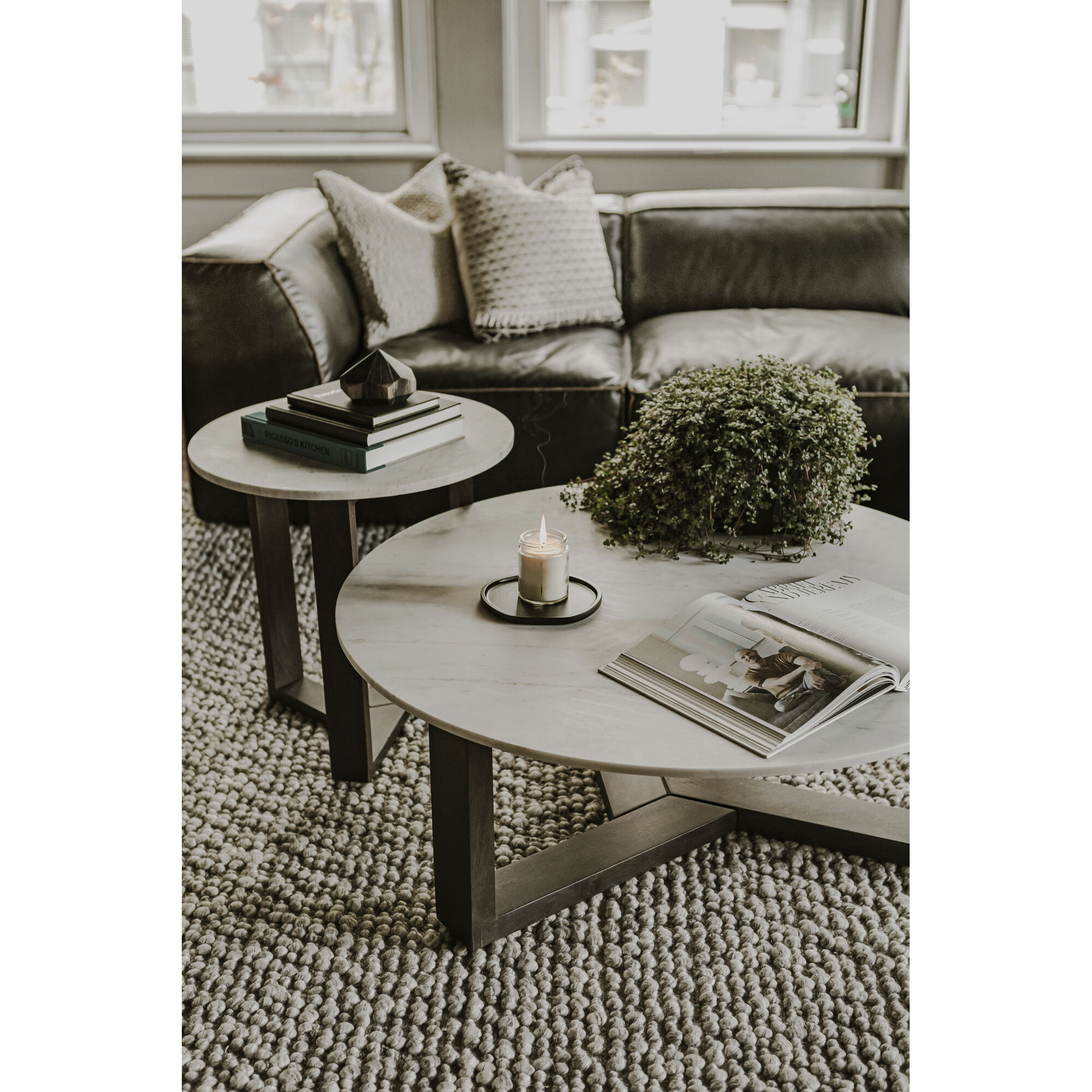 Jinxx 20 X 20 inch Grey End Table