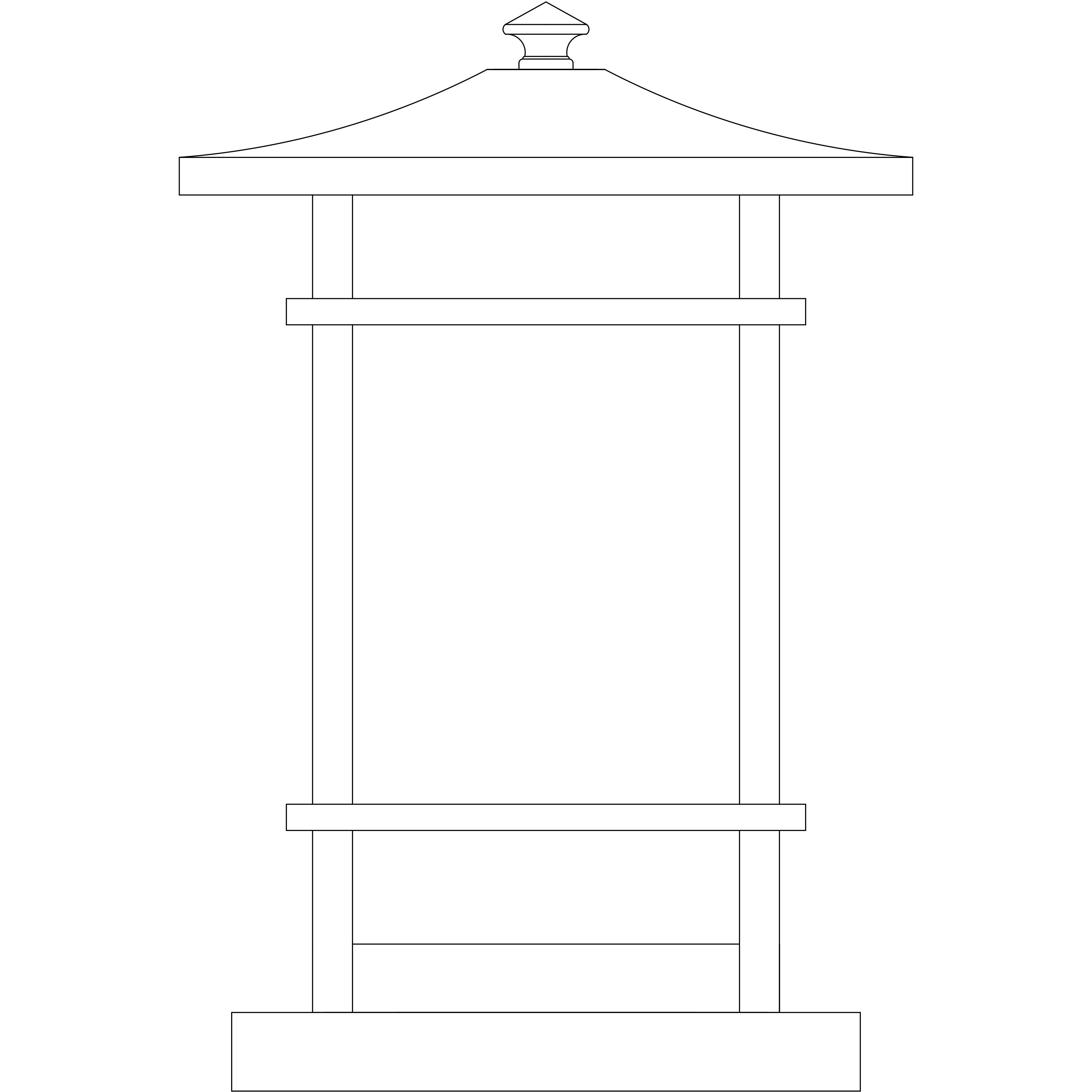 Katsura 1 Light 10.5 inch Antique Brass Column Mount in Cream