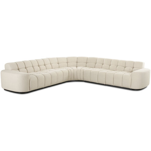 Roman Beige L-Shaped Sectional