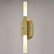 Fulton LED 4.5 inch Satin Brass Bathroom Light Wall Light