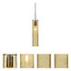 Juni 16 1 Light Bronze Pendant Ceiling Light in Gold Bubble Glass